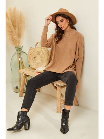 Soft Cashmere Trui lichtbruin