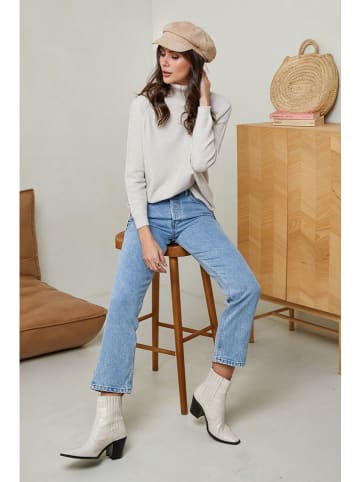 Soft Cashmere Rollkragenpullover in Beige