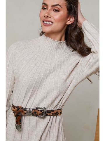 Soft Cashmere Strickkleid in Beige