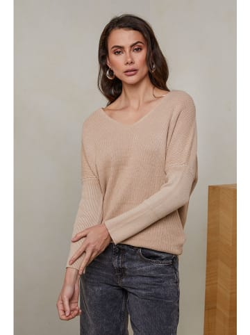 Soft Cashmere Pullover in Beige