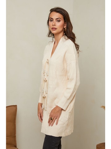 Soft Cashmere Kardigan w kolorze beżowym