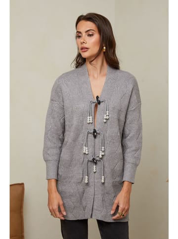 Soft Cashmere Cardigan in Grau