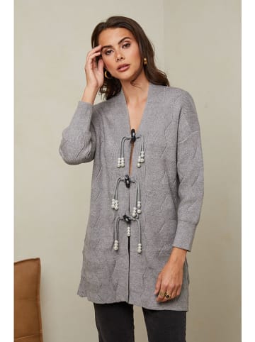 Soft Cashmere Kardigan w kolorze szarym