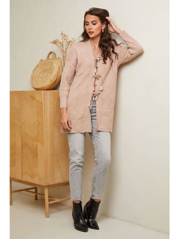 Soft Cashmere Cardigan in Taupe