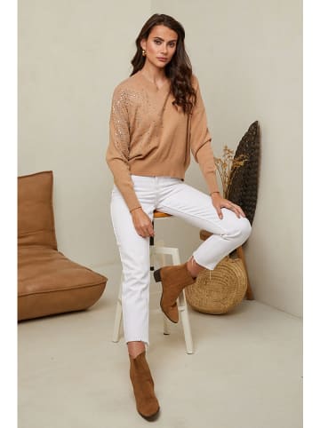 Soft Cashmere Trui lichtbruin
