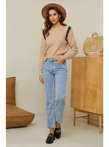 Soft Cashmere Trui lichtbruin