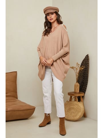 Soft Cashmere Pullover in Hellbraun