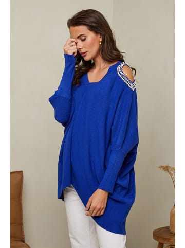 Soft Cashmere Pullover in Blau