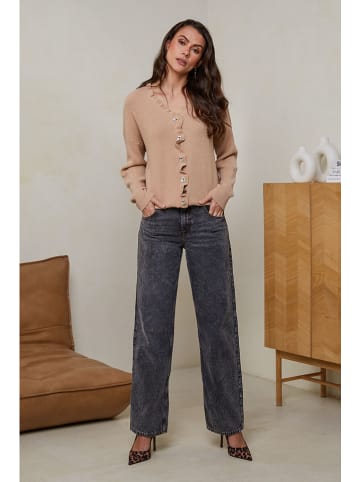 Soft Cashmere Cardigan in Hellbraun