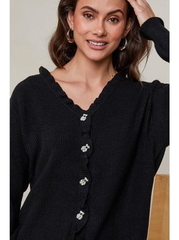 Soft Cashmere Cardigan in Schwarz