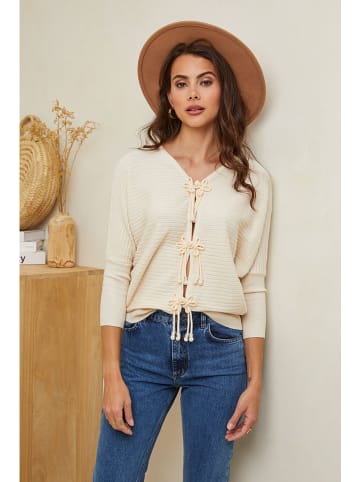 Soft Cashmere Kardigan w kolorze beżowym