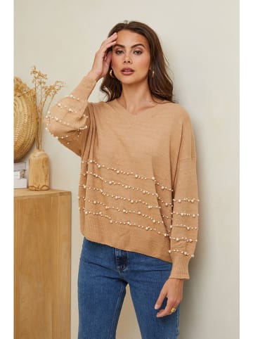 Soft Cashmere Pullover in Hellbraun