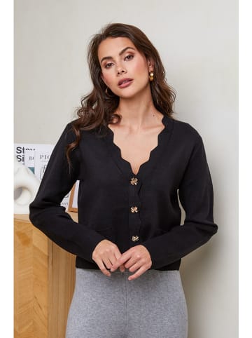 Soft Cashmere Kardigan w kolorze czarnym