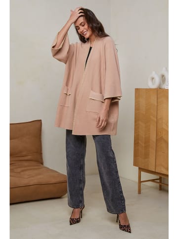 Soft Cashmere Cardigan in Hellbraun