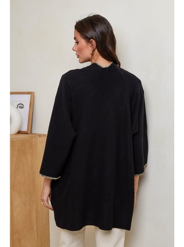Soft Cashmere Cardigan in Schwarz