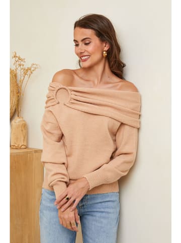 Soft Cashmere Sweter w kolorze jasnobrązowym
