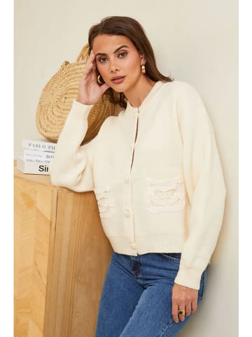 Soft Cashmere Kardigan w kolorze beżowym