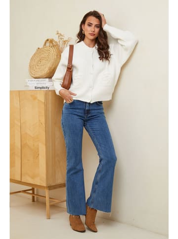 Soft Cashmere Cardigan in Weiß