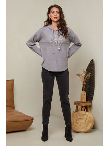 Soft Cashmere Bluza w kolorze szarym