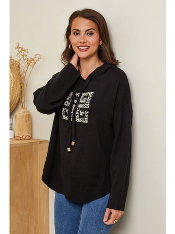 Soft Cashmere Hoodie in Schwarz