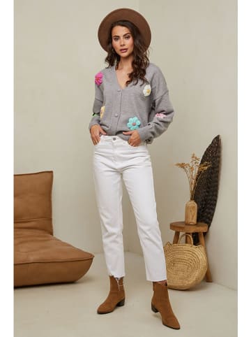 Soft Cashmere Cardigan in Grau