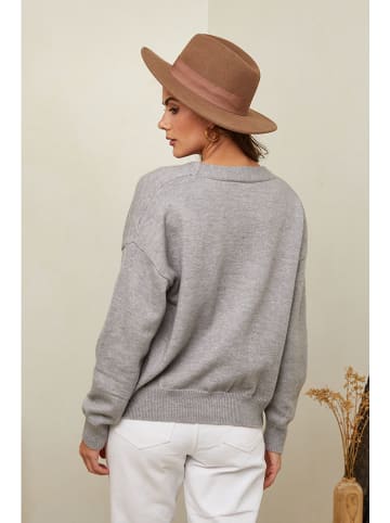 Soft Cashmere Cardigan in Grau