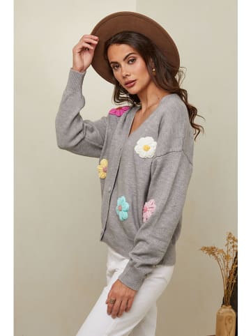 Soft Cashmere Kardigan w kolorze szarym