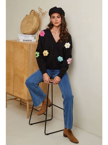 Soft Cashmere Cardigan in Schwarz