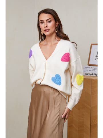 Soft Cashmere Kardigan w kolorze kremowym