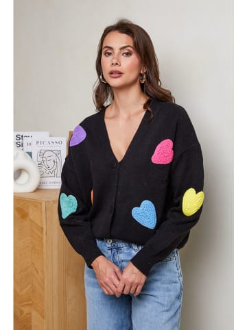 Soft Cashmere Kardigan w kolorze czarnym