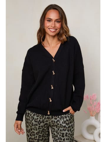 Soft Cashmere Cardigan in Schwarz