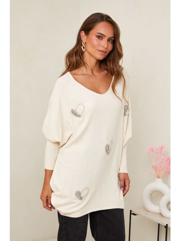 Soft Cashmere Pullover in Creme