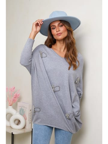 Soft Cashmere Pullover in Grau