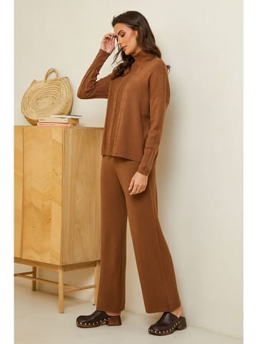 Soft Cashmere Hose in Hellbraun