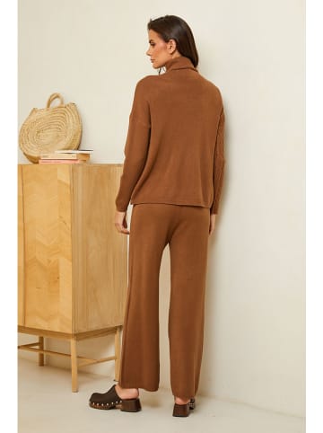 Soft Cashmere Hose in Hellbraun