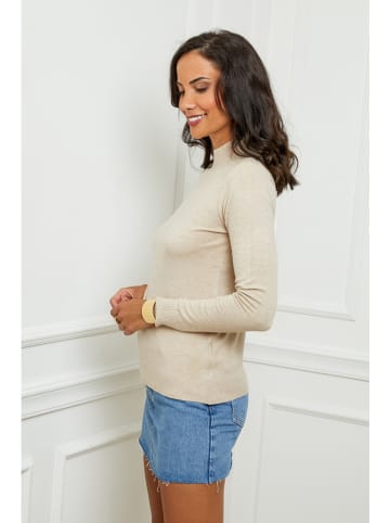 Soft Cashmere Sweter w kolorze beżowym