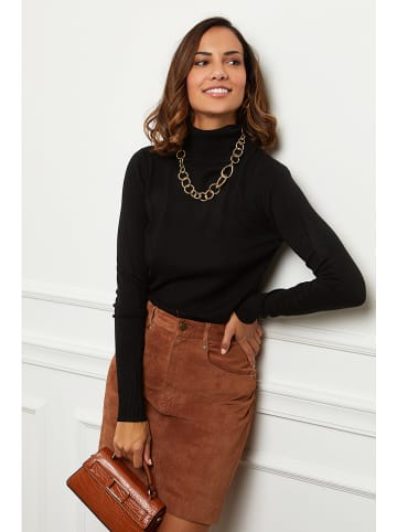 L'armoire de Suzette Rollkragenpullover in Schwarz