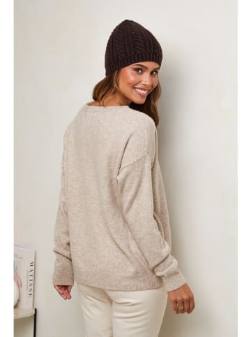 Soft Cashmere Sweter w kolorze beżowym
