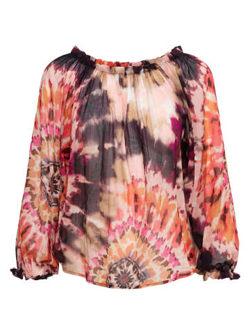 &Co Woman Blouse "Acha" bordeaux/lichtroze