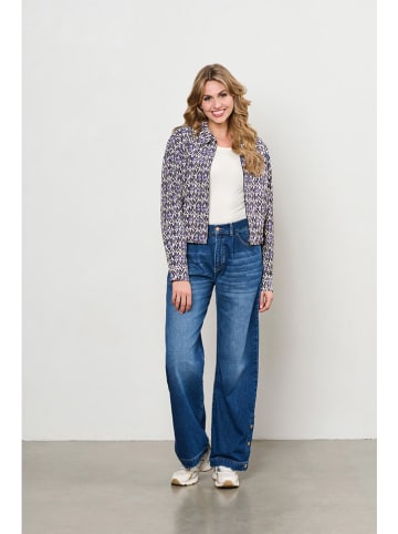 &Co Woman Blouson "Paloma" zwart/blauw