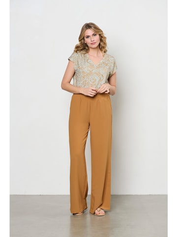 &Co Woman Blouse "Lucia" beige/lichtblauw