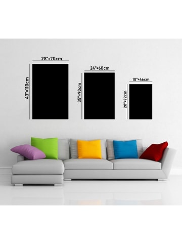 wall addiction Glas-Kunstdruck