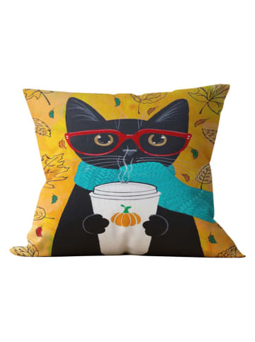 Wallity Kissenhülle in Gelb/ Schwarz