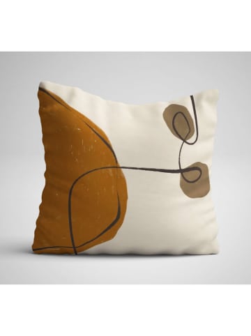 Wallity 3er-Set: Kissenhüllen in Creme/ Hellbraun