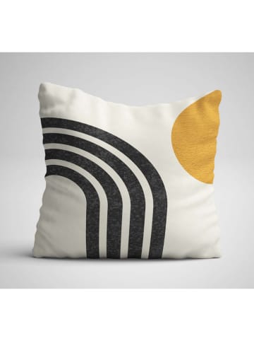 Wallity 3er-Set: Kissenhüllen in Creme/ Gelb/ Anthrazit