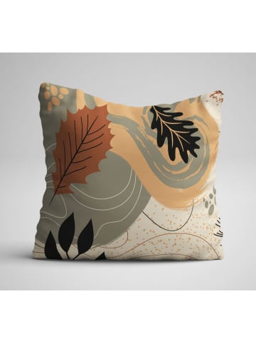 Wallity 4er-Set: Kissenhüllen in Beige/ Hellbraun/ Grün