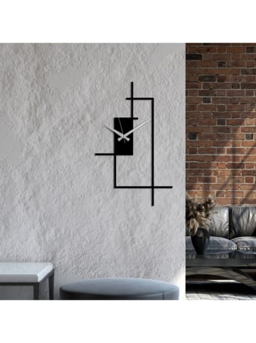 Wallity Wandklok zwart - (L)49 x (B)30 cm