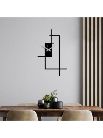 Wallity Wandklok zwart - (L)49 x (B)30 cm