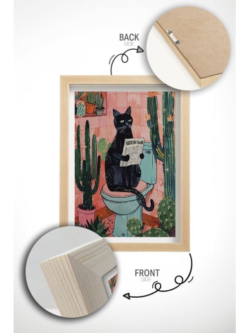 Wallity Gerahmter Kunstdruck - (L)48 x (B)33 cm