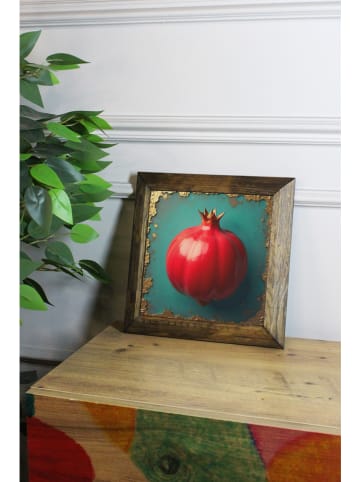 Wallity Ingelijste kunstdruk op steen - (L)15,5 x (B)15,5 cm